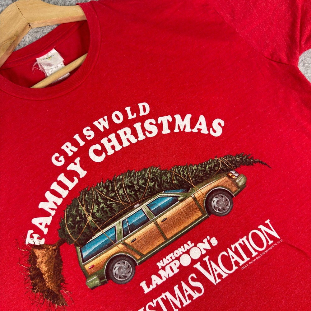 National‎ Lampoons Christmas Vacation Griswold Family T-Shirt Red Mens Large